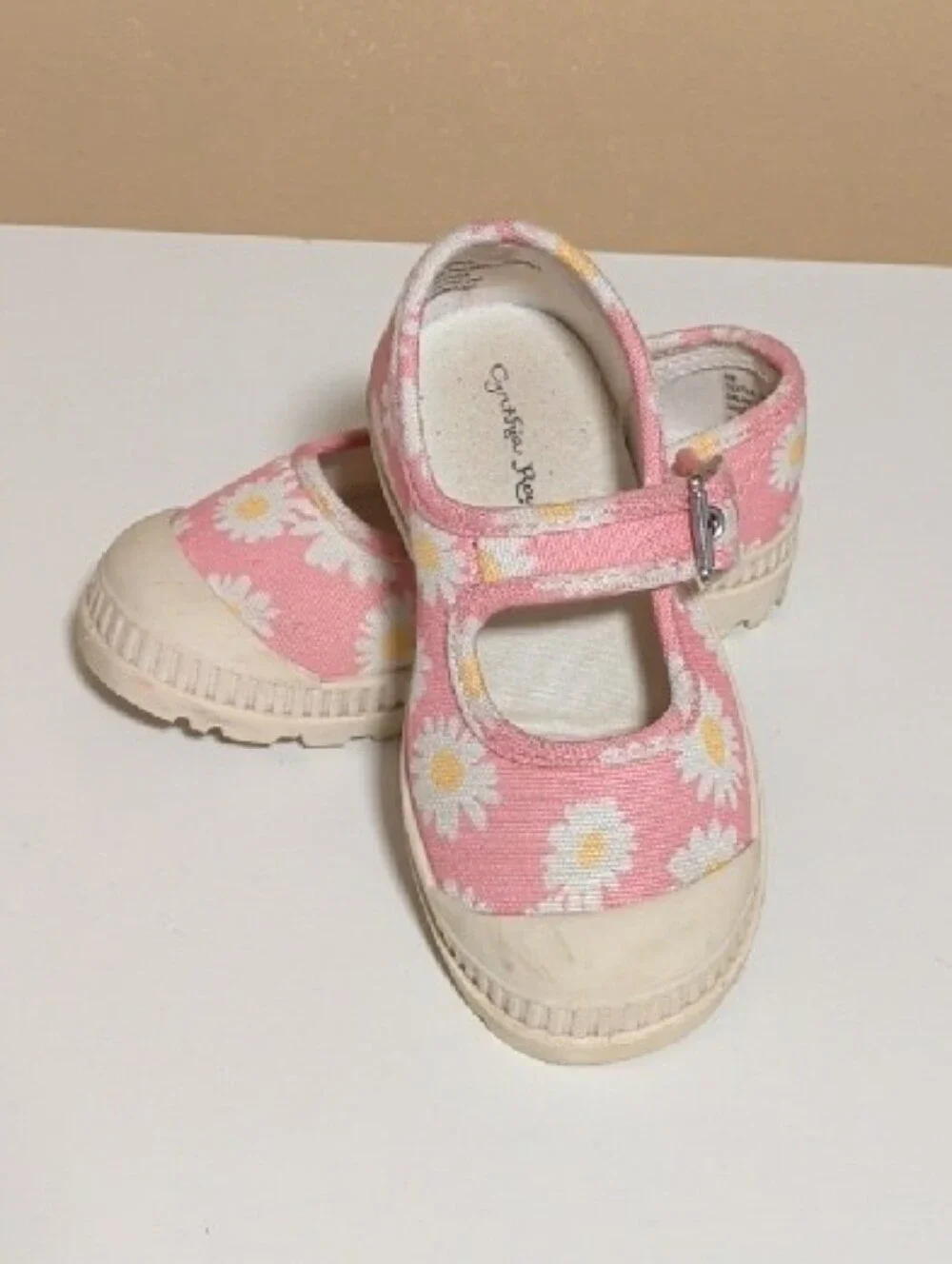Cynthia Rowley Pink Daisy Mary Jane Sandals